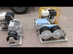 5T dubbeltrommel benzinewijn voor het trekken van kabels