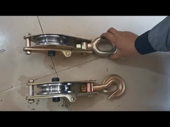 Snatch staaldraad touw katrol blok