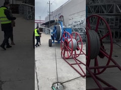 250 kn Hydraulische kabeltrekker Kabelstrengingsapparatuur voor de bouw van overbrengingslijnen