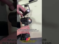 Eén machine kan het allemaal, Al- en Cu-kabels snijden, ACSR-geleiders, stalen draden.