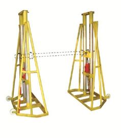 kopen 5 - 10 TON hydraulisch verstelbare draad spoel Jack standen draad pay-off stand online manufacture
