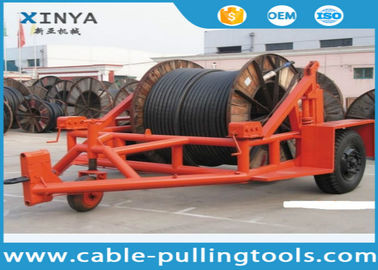 kopen 5 de Spoelaanhangwagen van de tonkabel, de Drager van de Kabeltrommel voor het vastbinden met automatisch remmechanisme online manufacture