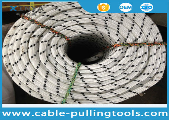 kopen 20mm Zwaar uitgevoerde dubbel gevlochten nylon touw met 8200KG breeksterkte voor industrieel trekken online manufacture