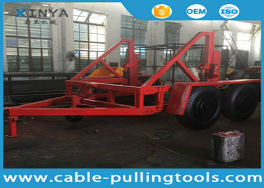 kopen 12 van de de Kabeltrommel van de toncapaciteit Hulpmiddelen van de de Aanhangwagen de Ondergrondse Kabel met Handrem en Luchtrem online manufacture