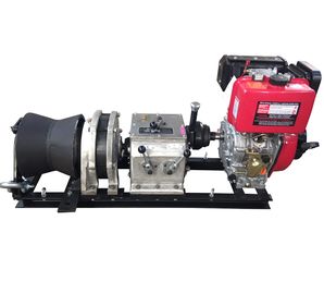 kopen Van de diesel de Krukkabel die Draadkabel Machinecapaciteit 50KN trekken 5 Ton Snelle Snelheid online manufacture