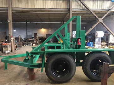 kopen Capaciteit de Trommelaanhangwagen van de 12 Tonkabel met Handrem en Luchtrem voor kabelbouw online manufacture