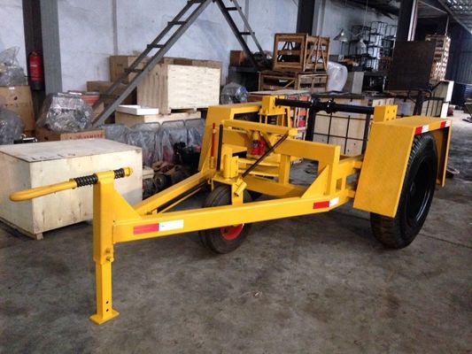 kopen 5-tons capaciteit zware kabeltrommelwagen met dubbel remsysteem voor ondergrondse kabelbehandeling online manufacture