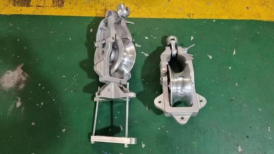 kopen Φ178×76 Crossarm gemonteerd stringing blok met 10KN nominale belasting voor transmissielijn kabel installatie katrol online manufacture