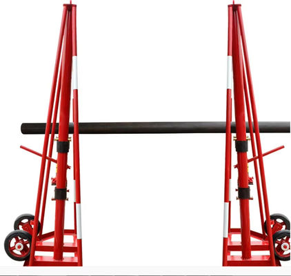 kopen Hydraulische kabel trommel jack zware lading hydraulische kabel spoel stand online manufacture