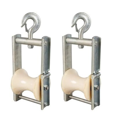 kopen Duurzame luchtkabel trekrollers met aluminium nylon scheef blokken bundel geleider blok online manufacture