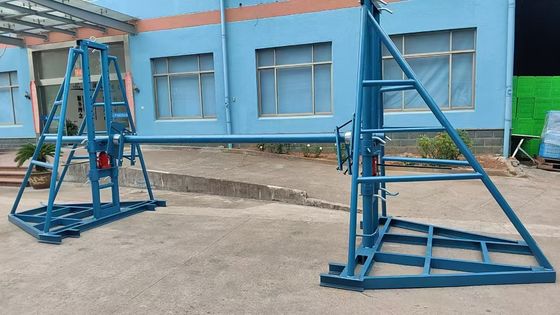 kopen 5 Ton Hydraulic Cable Drum Jack Stand with 1.5 Meters Lifting Height and 5000 kg Capacity for Overhead and Underground Cable Installation online manufacture