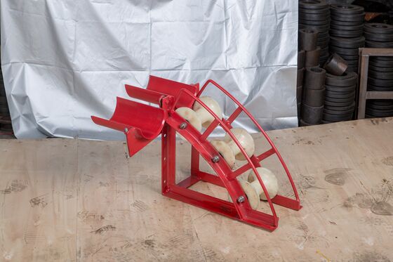 kopen B Series Heavy-Duty Cable Entrance Protection Roller for Underground Cable Pulling with 80-200mm Tube Diameter and 17-23kg Weight online manufacture