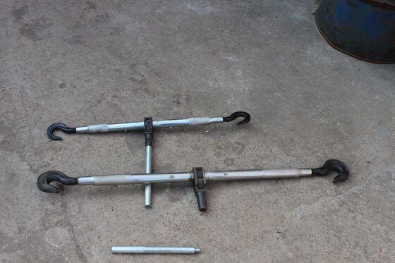 kopen 2-ton zware draadtouwspanning met dubbele haakontwerp en verstelbare draaiband voor het strekken van kabels online manufacture