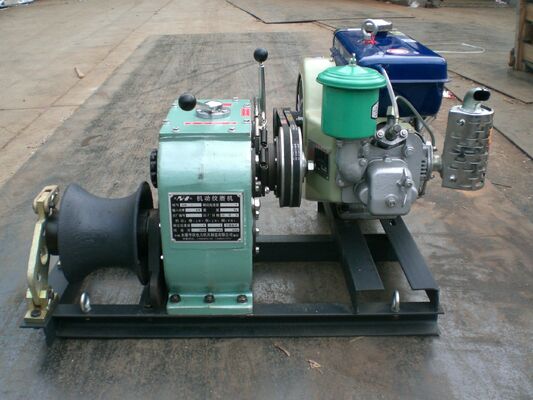 kopen 3T dieselaangedreven kaapstanderlier voor het trekken van kabels | 4HP hoogefficiënte draadhefmachine online manufacture