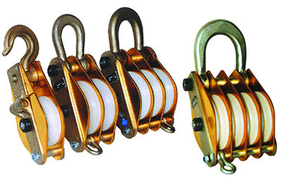 kopen Drie wielen 30KN staal pulley blok snapping blok voor touwtrekken online manufacture