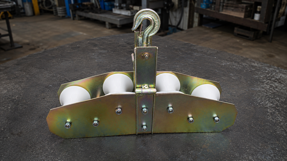 kopen 20kN nominale belasting OPGW kabel katrolblok met maximaal 22 mm kabeldiameter en kabelbescherming online manufacture