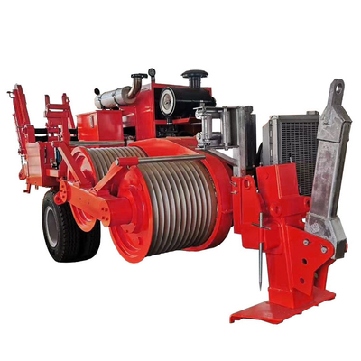 kopen 250 kn Hydraulische kabeltrekker Kabelstrengingsapparatuur voor de bouw van overbrengingslijnen online manufacture