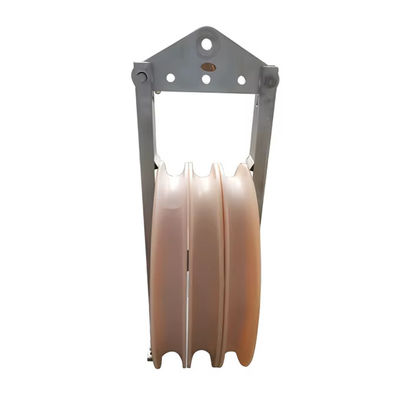 508-serie MC Nylon Sheave Grote doorsnede Stringing Pulley Block voor energieconstructie