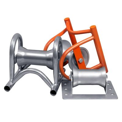 Ondergrondse enkelvoudige kabel leggen gids Roller Aluminium Nylon Wheel Manhole Cable Roller