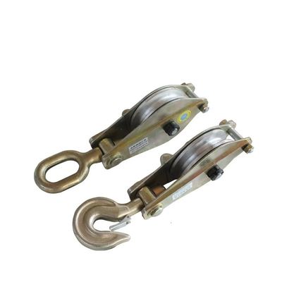 1 ton 2 ton 5 ton Stringing Pulley Block Transmission Line Stringing Tools met staal Double Pulley Block
