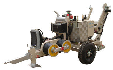 40KN Maximum Linepull Hydraulische kabeltrekker met dieselmotor voor 220KV-transmissielijn