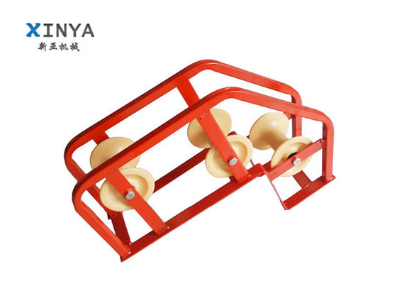 10KN nominale belasting kabel hoekroller met drievoudige nylon roller ontwerp voor corrosie & slijtage bestand kabel trekken