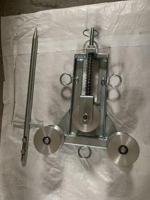 Driewielgrondslagpulleyblok met aluminiummateriaal en 60-75 mm pulleydia voor het ophangen van aardkabel