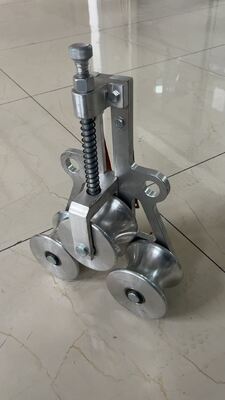Driewielgrondschaarblok Φ60/75 mm met aluminiumblad voor stabiele kabeltrekblokken en stringblokken