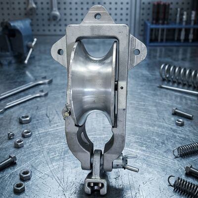 7 inch 178mm Sheave Diameter 20kN Nominale belasting Universal Stringing Block met Low-Friction Cable Roller