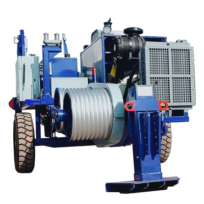 18 ton Hydraulische kabeltrekmachine Kabelstrengingsapparatuur voor de bouw van transmissies